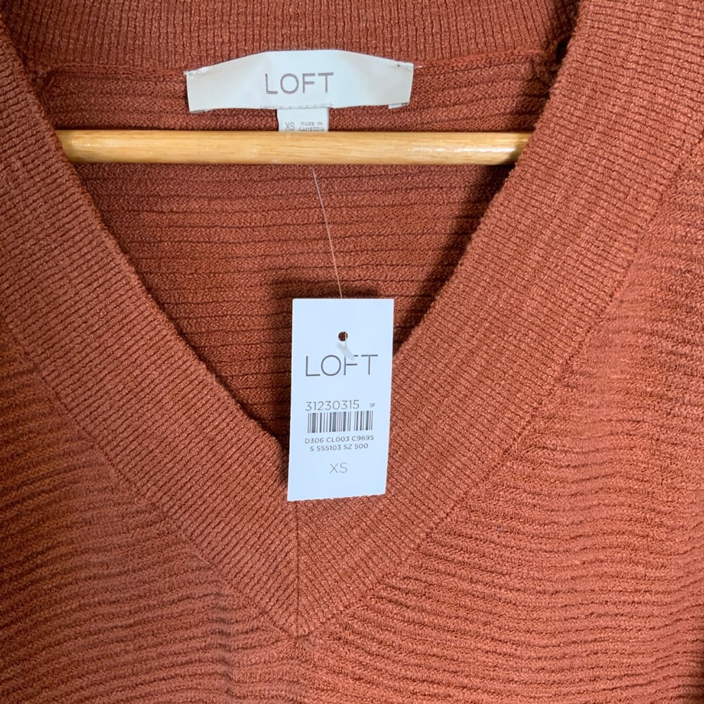 LOFT Raglan V-Neck Sweater - Picture 3 of 16